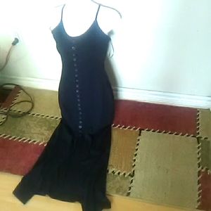 S button up front dress